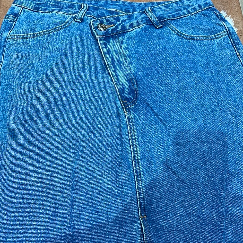 Midi Jean skirt size Large